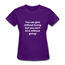 Load image into Gallery viewer, Love to Give - Women&#39;s - purple
