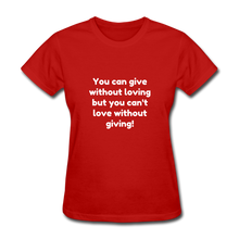 Load image into Gallery viewer, Love to Give - Women&#39;s - red
