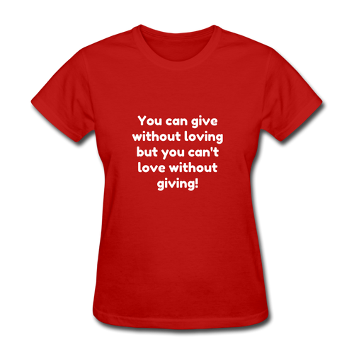 Love to Give - Women's - red
