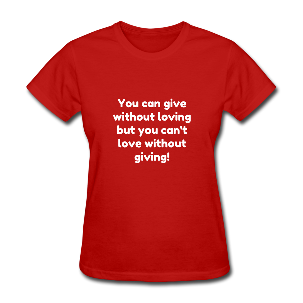 Love to Give - Women's - red