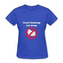 Load image into Gallery viewer, Count Blessings - Women&#39;s - royal blue

