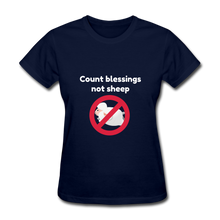 Load image into Gallery viewer, Count Blessings - Women&#39;s - navy
