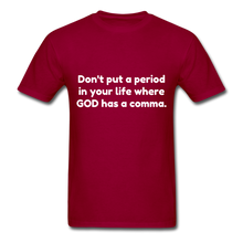 Load image into Gallery viewer, God&#39;s Plan - Men&#39;s - dark red
