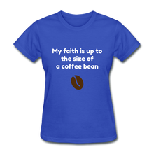 Load image into Gallery viewer, Coffee Bean Faith - Women&#39;s - royal blue
