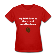 Load image into Gallery viewer, Coffee Bean Faith - Women&#39;s - red
