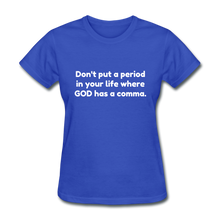Load image into Gallery viewer, God&#39;s Plan - Women&#39;s - royal blue
