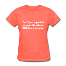 Load image into Gallery viewer, God&#39;s Plan - Women&#39;s - heather coral
