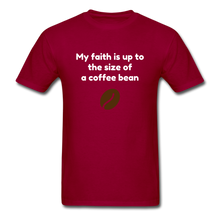 Load image into Gallery viewer, Coffee Bean Faith - Men&#39;s - dark red
